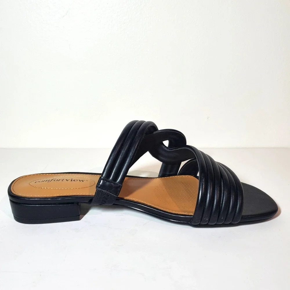 Comfortview Alona Mule Women's‎ Sandal Black US 8.5W/#09261
